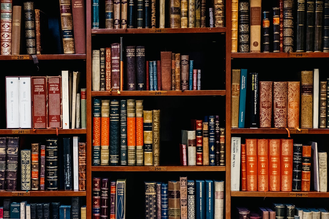 Estanterías de libros como imagen del estudio filosófico. Fotografía de Iñaki del Olmo / Unsplash; imagen ilustrativa, no del aula parroquial.