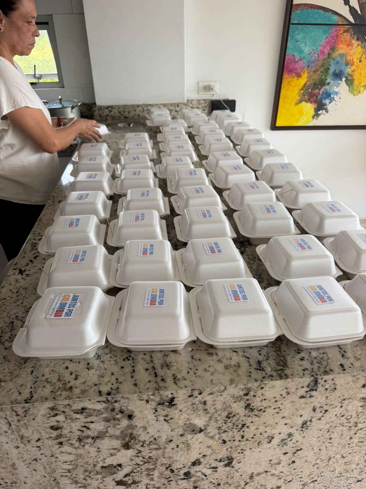 Preparación y organización de almuerzos destinados a la comunidad de Chiminangos 2, sector 1