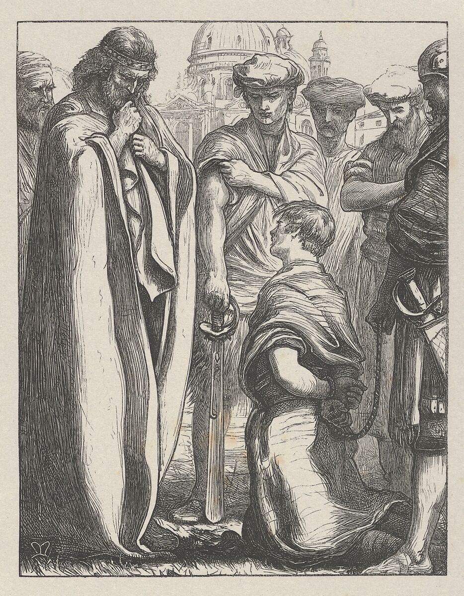 Xilografía The Unmerciful Servant, basada en la parábola del siervo sin misericordia de Mateo 18