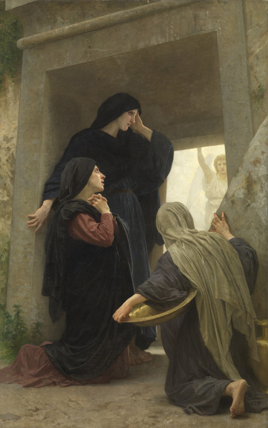 Las santas mujeres en el sepulcro, pintura de William-Adolphe Bouguereau de 1890.