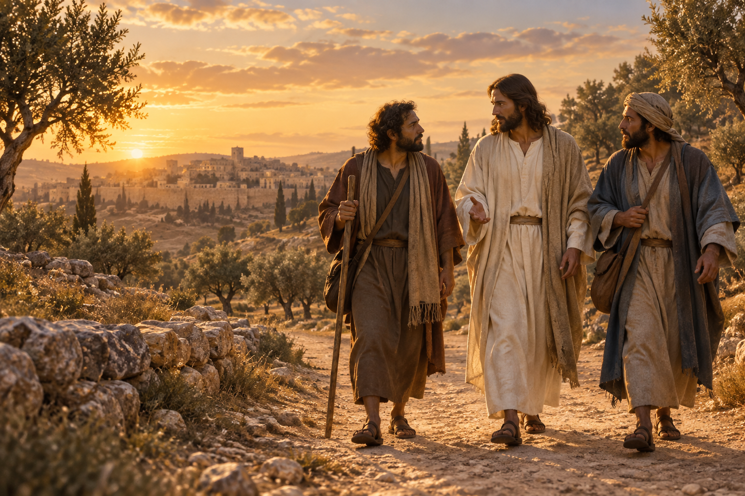 Jesús en el camino de Emaús